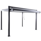 Pérgola  Bioclimático em Alumínio 250x319cm Cinza Clima Odyssea Naterial