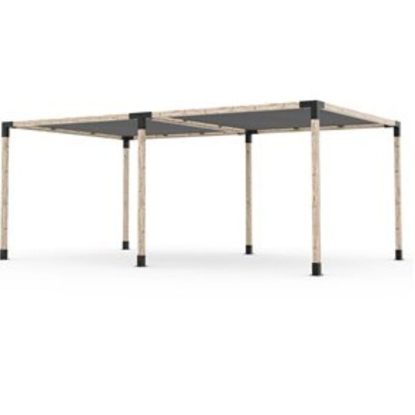 Pérgola Popsteel Dupla Fixa Com Toldo Robust
