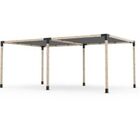 Pérgola Popsteel Dupla Fixa Com Toldo Slim