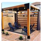 Pérgola Popsteel Robust Club Com Toldo E Parede