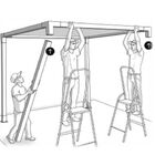 Pérgola Popsteel Robust Club Com Toldo E Parede