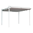 Pergolado Aço e Poliéster Retangular Equinox Branco 245x320x358cm Naterial