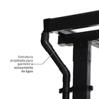 Pergolado Aço e Poliéster Retangular Yena Cinza 270x400x350cm Naterial