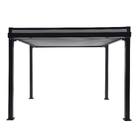 Pergolado  Bioclimático em Alumínio 247x320x358,5cm Cinza Escuro Clima Odyssea Naterial