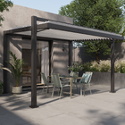 Pergolado  Bioclimático em Alumínio 250x319x380,5cm Cinza Clima Odyssea Inclinado Naterial