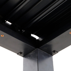 Pergolado Alumínio Bioclimático Cinza 229x313x198cm Clima Naterial