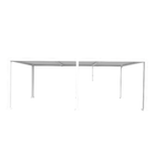 Pergolado Alumínio Bioclimático Clima Branco 2,30x6,14x3,13m Naterial