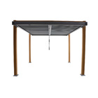 Pergolado Alumínio Retangular Bioclimático Odyssea Marrom 260x320x358cm Naterial