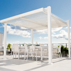 Pergolado Alumínio Quadrado Bioclimático Persea Branco 246x332x372cm Naterial