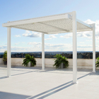 Pergolado Alumínio Quadrado Bioclimático Persea Branco 246x332x372cm Naterial