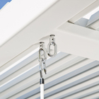 Pergolado Alumínio Quadrado Bioclimático Persea Branco 246x332x372cm Naterial