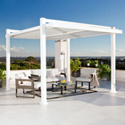 Pergolado Alumínio Quadrado Bioclimático Persea Branco 246x332x372cm Naterial