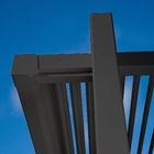 Pergolado Alumínio Retangular Bioclimático Persea Cinza Escuro 246x332x372cm Naterial