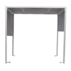 Pergolado Alumínio e Tecido Neptune Cinza 2,00x1,73x2,13m Naterial