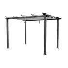 Pergolado Alumínio Omega Preto 282x400x258 cm Naterial