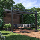 Pergolado Bioclimático de Alumínio 267x380x316cm Cinza Odyssea Naterial