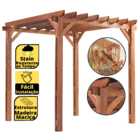 Pergolado De Madeira Maciça Rústico - Jatobá