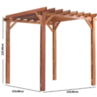 Pergolado De Madeira Maciça Rústico - Jatobá