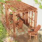 Pergolado De Madeira Maciça Rústico - Jatobá