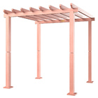 Pergolado Para Jardim 250 X 250 Cm Madeira Maciça Eucalipto N