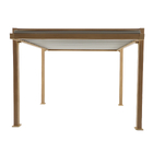 Pergolado Bioclimático Alumínio 247x320x358,5cm Efeito Amadeirado Clima Odyssea Naterial