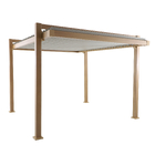 Pergolado Bioclimático Alumínio 247x320x358,5cm Efeito Amadeirado Clima Odyssea Naterial