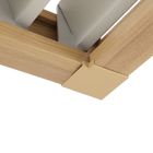 Pergolado Bioclimático Alumínio 247x320x358,5cm Efeito Amadeirado Clima Odyssea Naterial