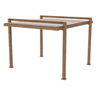 Pergolado Bioclimático Alumínio 247x320x358,5cm Efeito Amadeirado Clima Odyssea Naterial