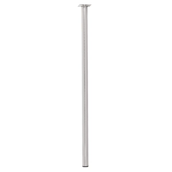 Perna para Mesa Aço Inox 80cm até 50kg Prata