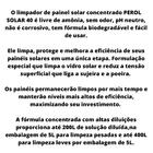 Perol Solar 40 - Limpador Para Placa Solar - Perol -  1l