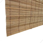 Persiana Bambu Rolo 120larg X 230alt Com Bandô Natural