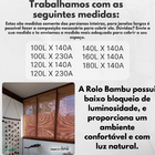 Persiana Bambu Rolo 180larg X 140alt Com Bandô Café