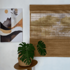 Persiana Bambu Rolo 180larg X 140alt Com Bandô Café