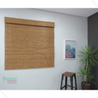 Persiana Bambu Rolo 180larg X 140alt Com Bandô Café