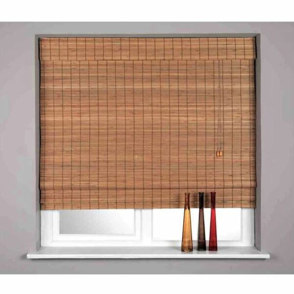 Persiana Bambu Romana Block Café 120 (l) X 220 (a) Cm Cortina