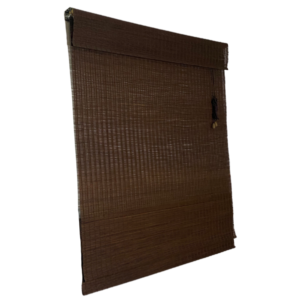 Persiana Bambu Romana Tabaco 120 (l) X 220 (a) Cm Cortina Mad