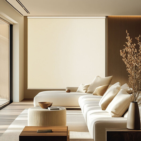 Persiana Bk Pinpoint Creme  1,95 Larg X 3,00 Alt - Rollflex