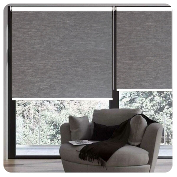 Persiana Blackout Cinza 2,00 Larg X1,50 Alt - Rollflex