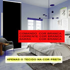 Persiana Blackout Preta 1,00 Larg X 2,70 Alt - Rolô Bk Preta