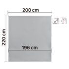 Persiana Blackout Rolô Poliéster Cinza Sooth 2,2x2m Inspire