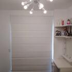 Persiana Blackout Romana Soft Branca 1,40x1,60m
