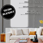 Persiana Cortina Blackout Rolo 160x160 Branco Tecido