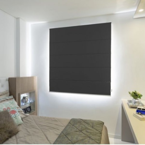 Persiana Cortina Blackout Romana 1,80l X1,40a Veda Luz 100%