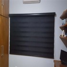 Persiana Cortina Double Vision Zebra Cor Preto - 2,00m X 1,50