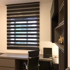 Persiana Cortina Double Vision Zebra Cor Preto - 2,00m X 1,50