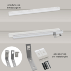 Persiana Cortina Rolo 140x160 Tela Solar Screen 3% Branco Off