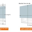 Persiana Cortina Rolo 140x220 Tela Solar Screen 3% Cinza