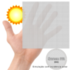 Persiana Cortina Rolo 140x220 Tela Solar Screen 3% Cinza