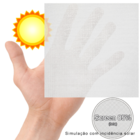 Persiana Cortina Rolo 160x250 Tela Solar Screen 5% Branco Off