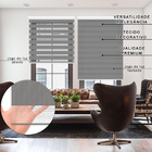 Persiana Cortina Rolo Double Vision 220x160 Cinza